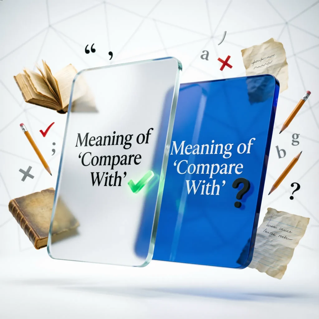 Meaning of "Compare With"