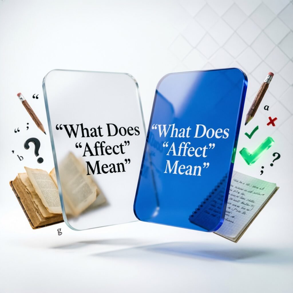 What Does "Affect" Mean