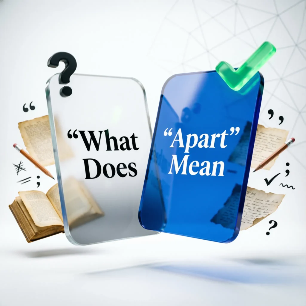 What Does “Apart” Mean