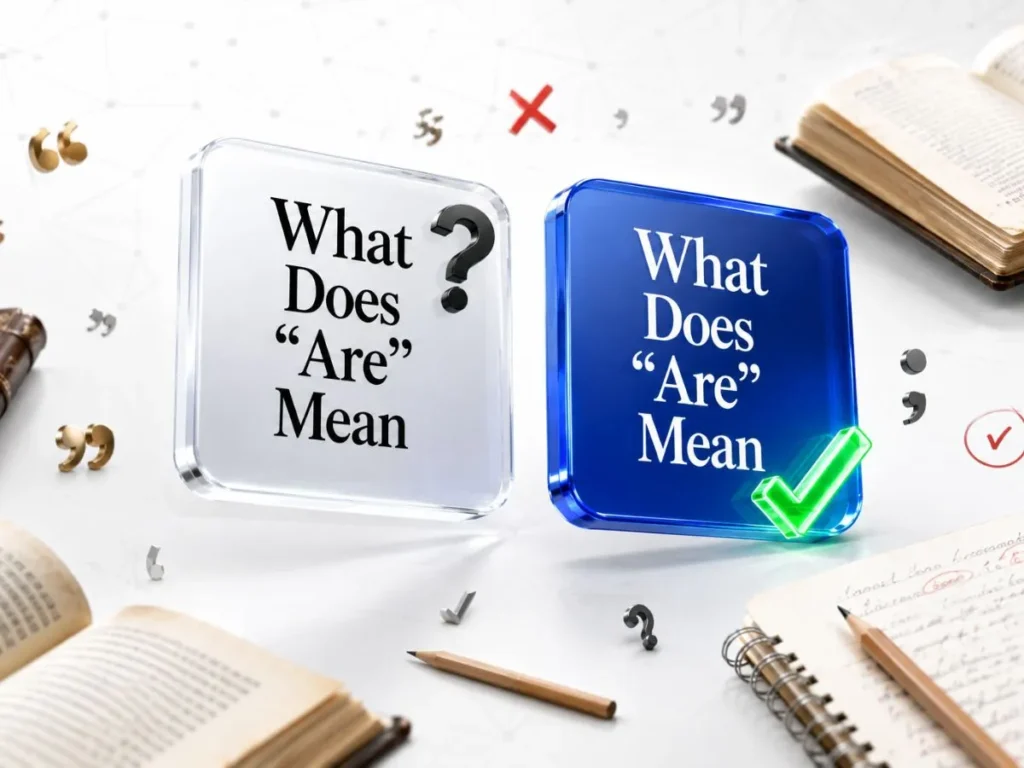 What Does "Are" Mean