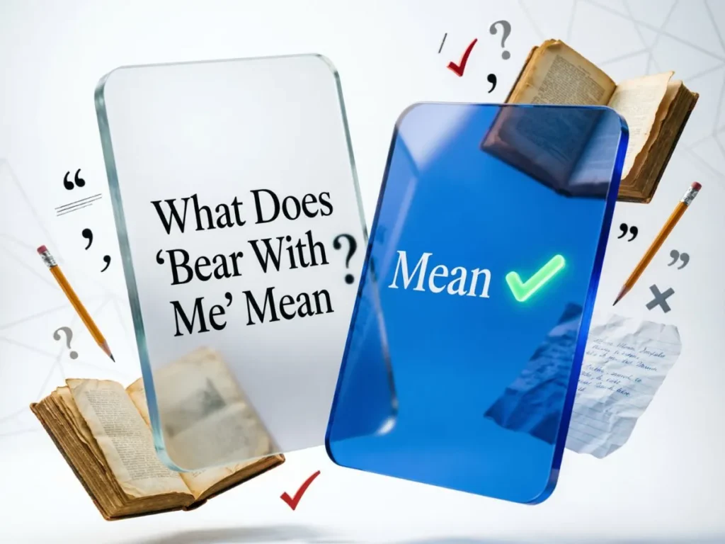 What Does “Bear With Me” Mean