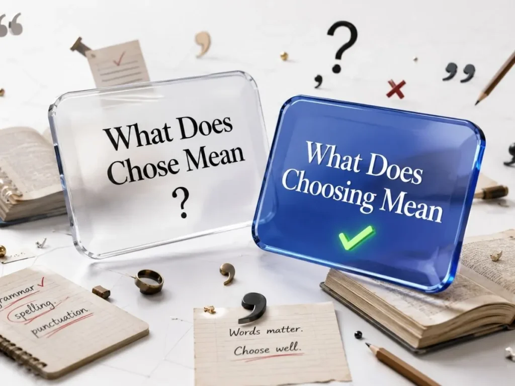 What Does Choosing Mean