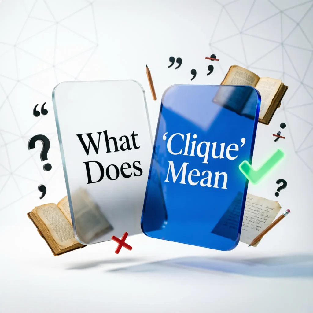 What Does "Clique" Mean