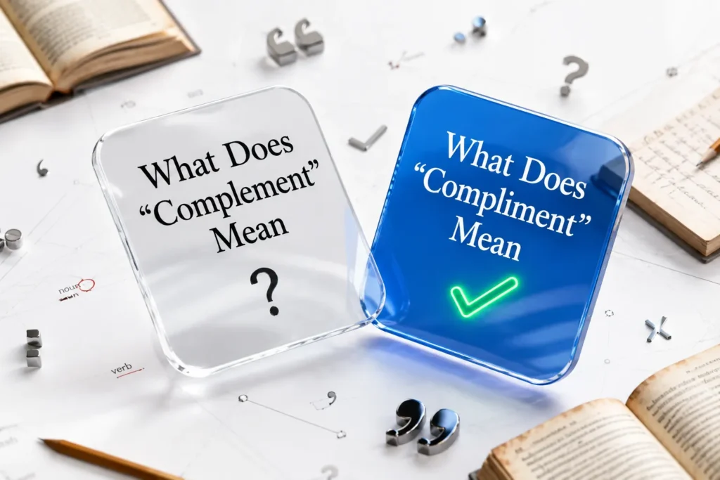 What Does “Complement” Mean