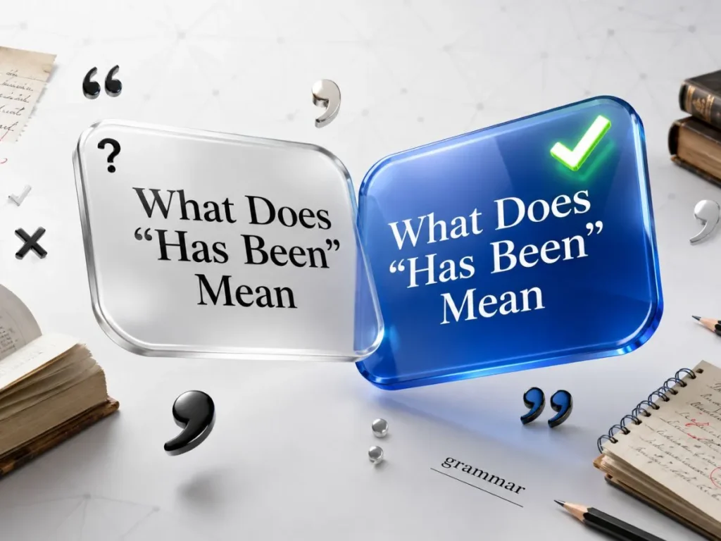 What Does "Has Been" Mean