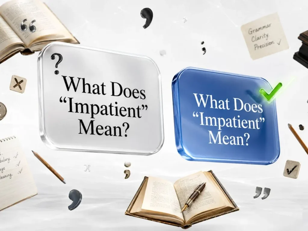 What Does "Impatient" Mean?
