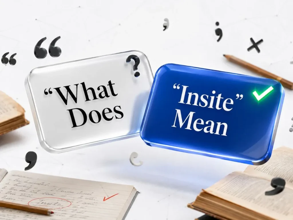 What Does "Insite" Mean