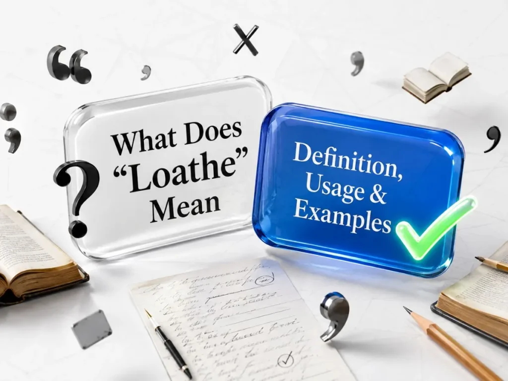 What Does "Loathe" Mean
