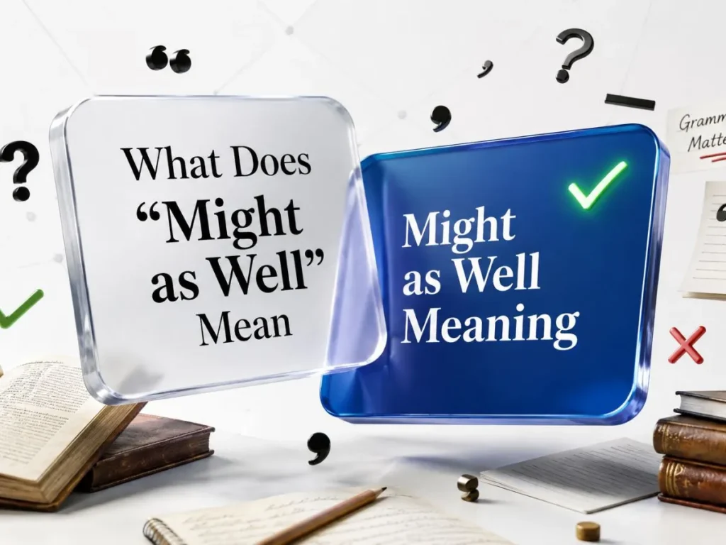 What Does “Might as Well” Mean