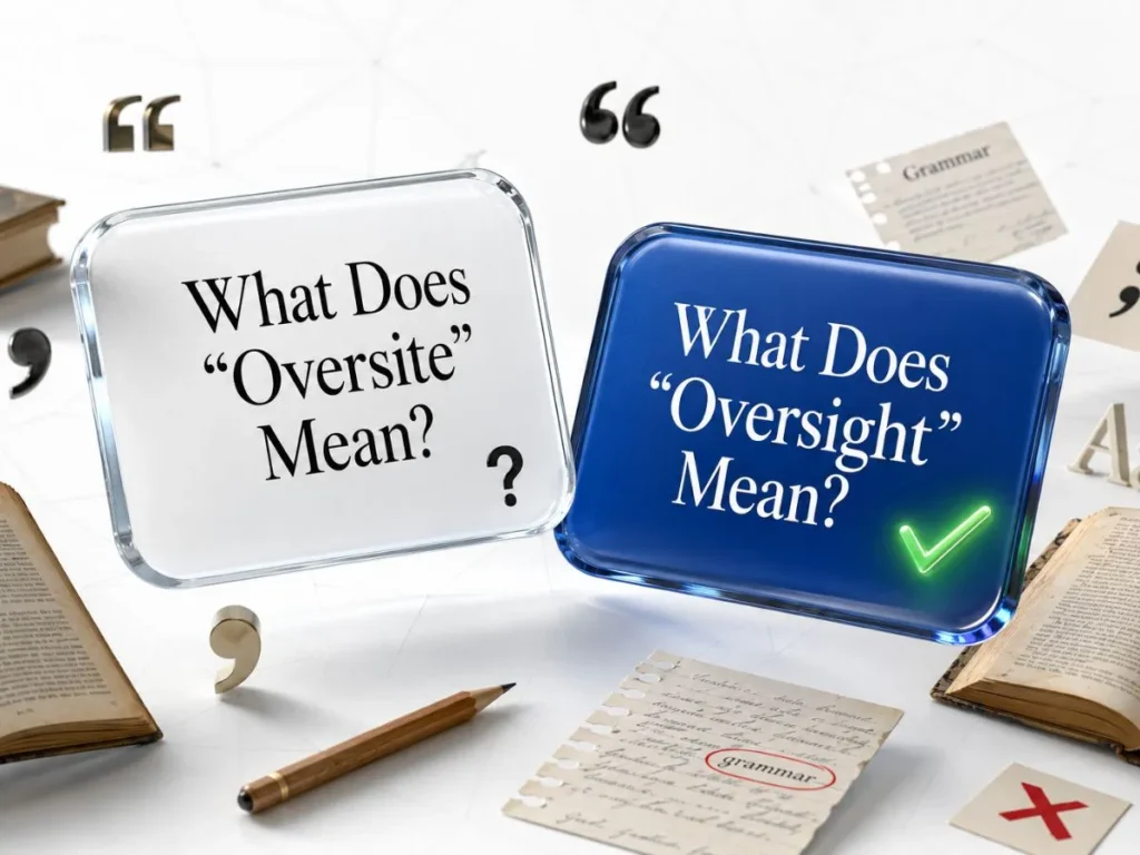 What Does "Oversight" Mean