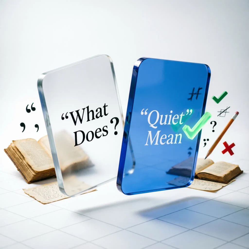What Does “Quiet” Mean