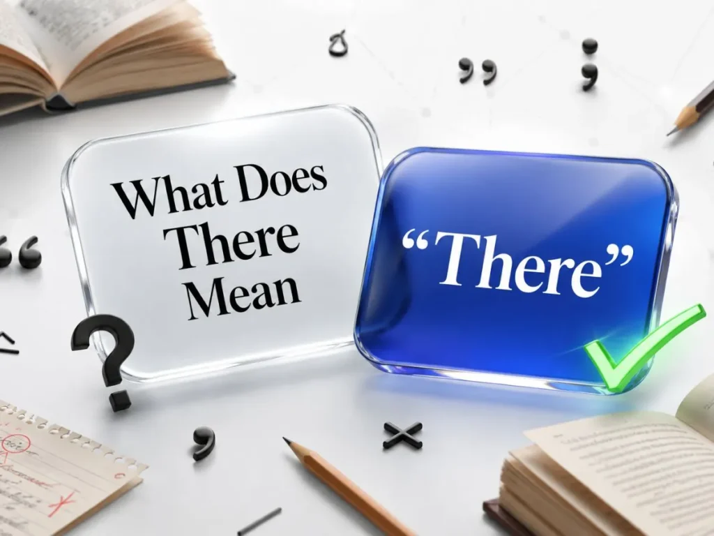 What Does “There” Mean