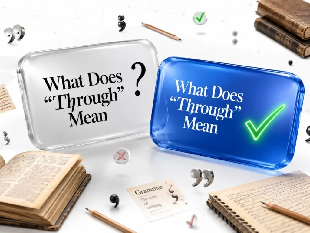 What Does “Through” Mean
