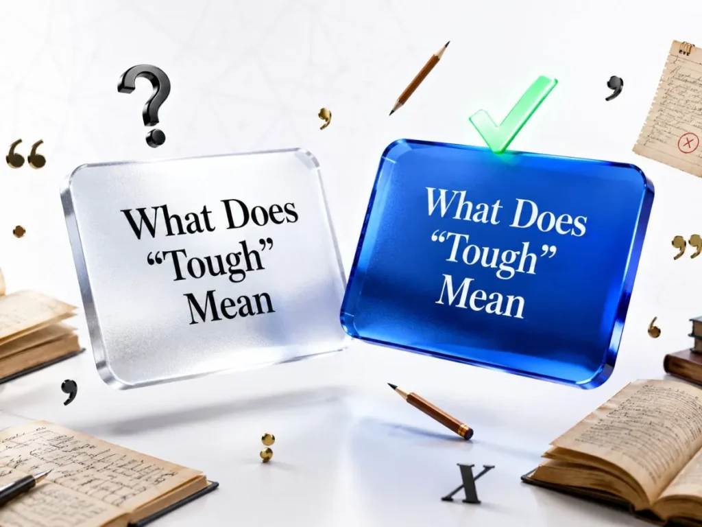 What Does “Tough” Mean