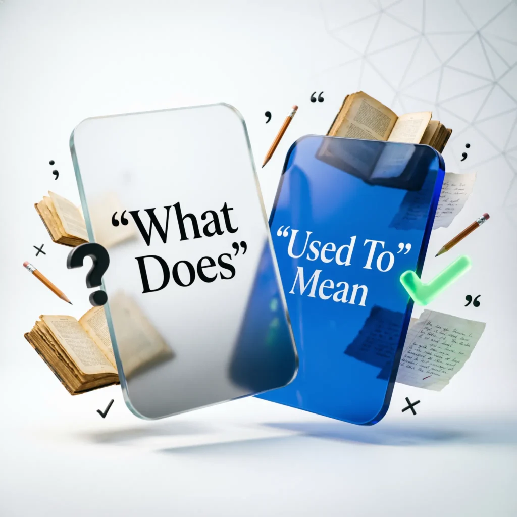 What Does “Used To” Mean