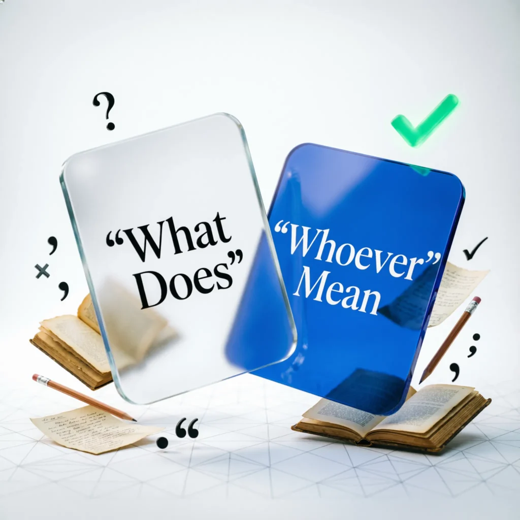 What Does “Whoever” Mean