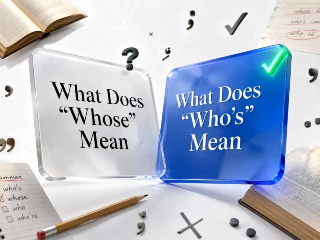 What Does “Whose” Mean