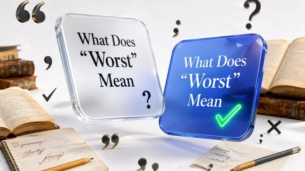 What Does “Worst” Mean