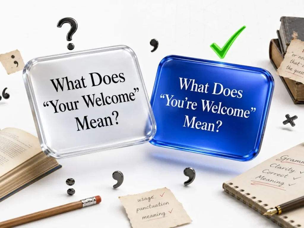 What Does “Your Welcome” Mean