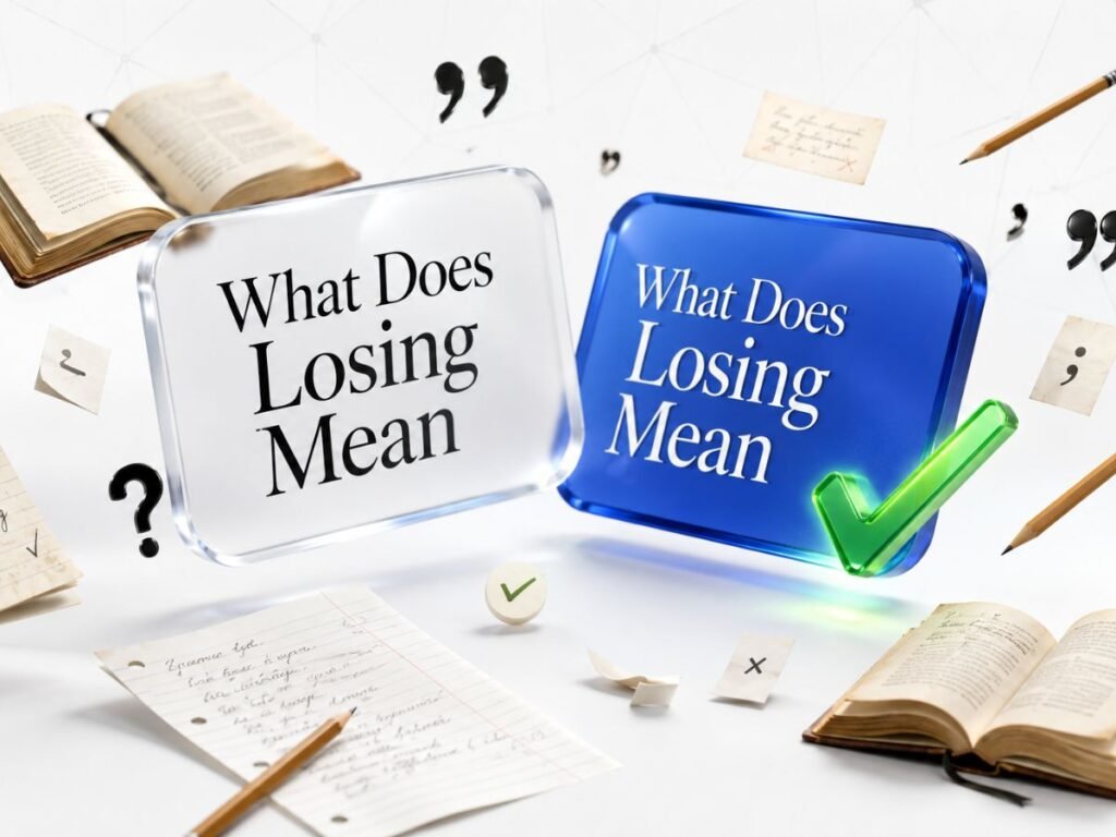 What Does Losing Mean