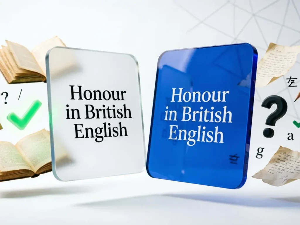 Honour in British English