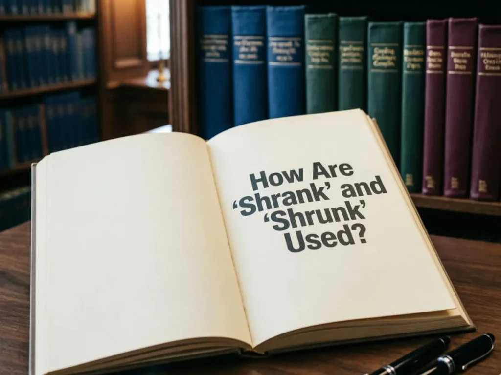 How Are “Shrank” and “Shrunk” Used?