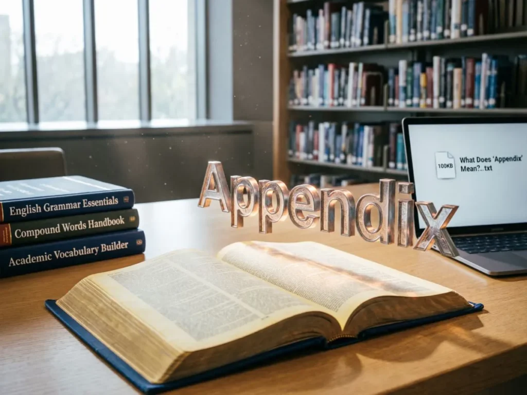 What Does “Appendix” Mean?