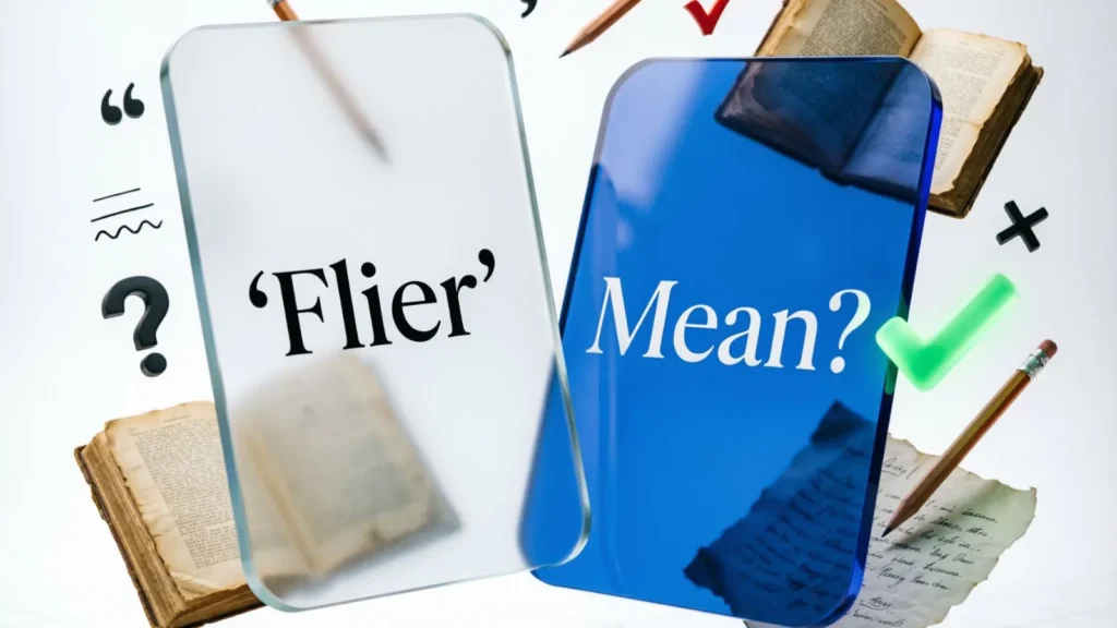 What Does “Flier” Mean?
