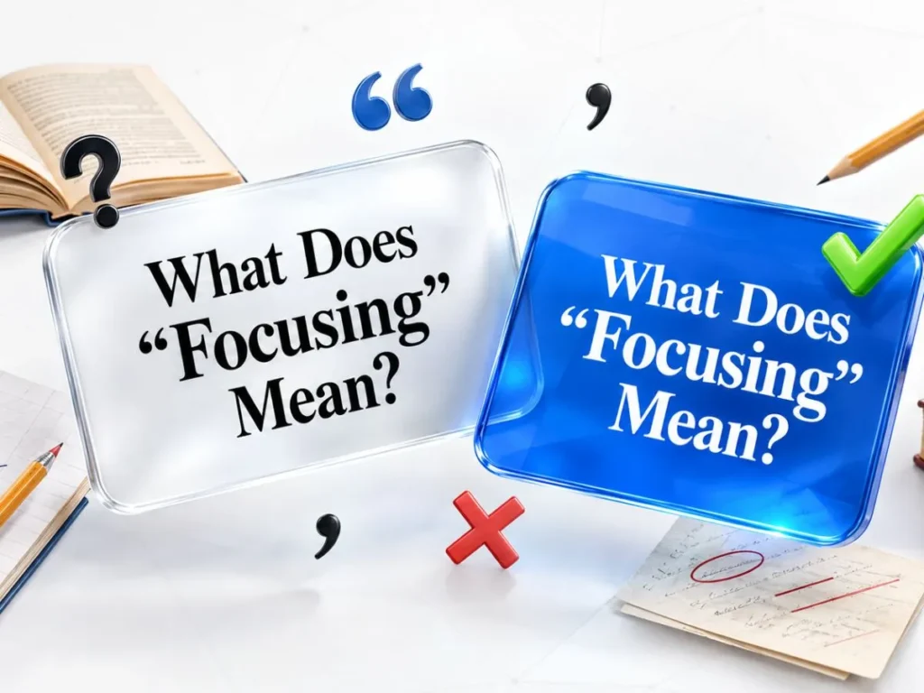 What Does “Focusing” Mean?