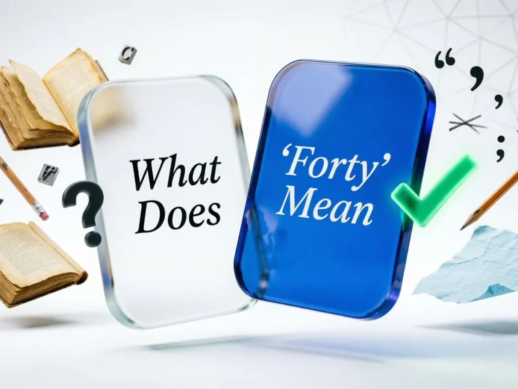 What Does “Forty” Mean