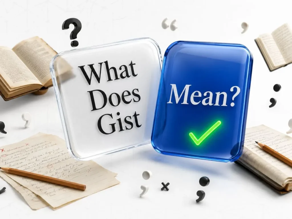 What Does Gist Mean?