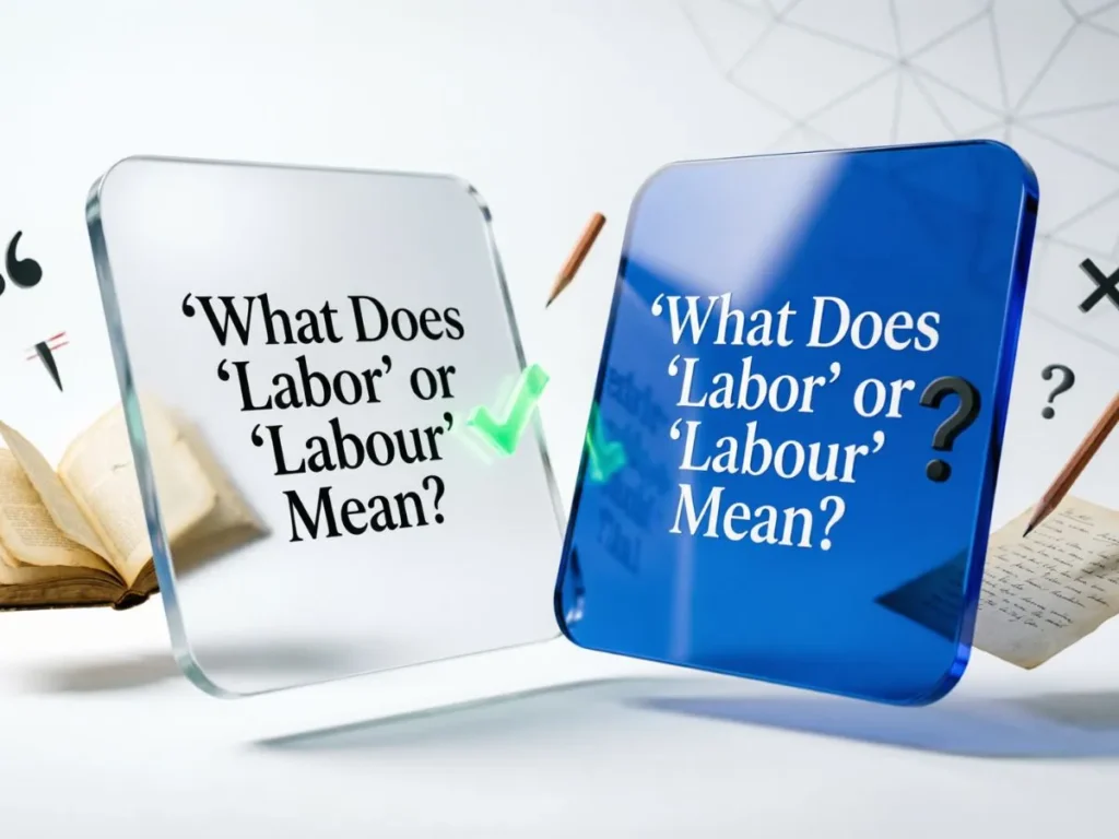 What Does “Labor” or “Labour” Mean?