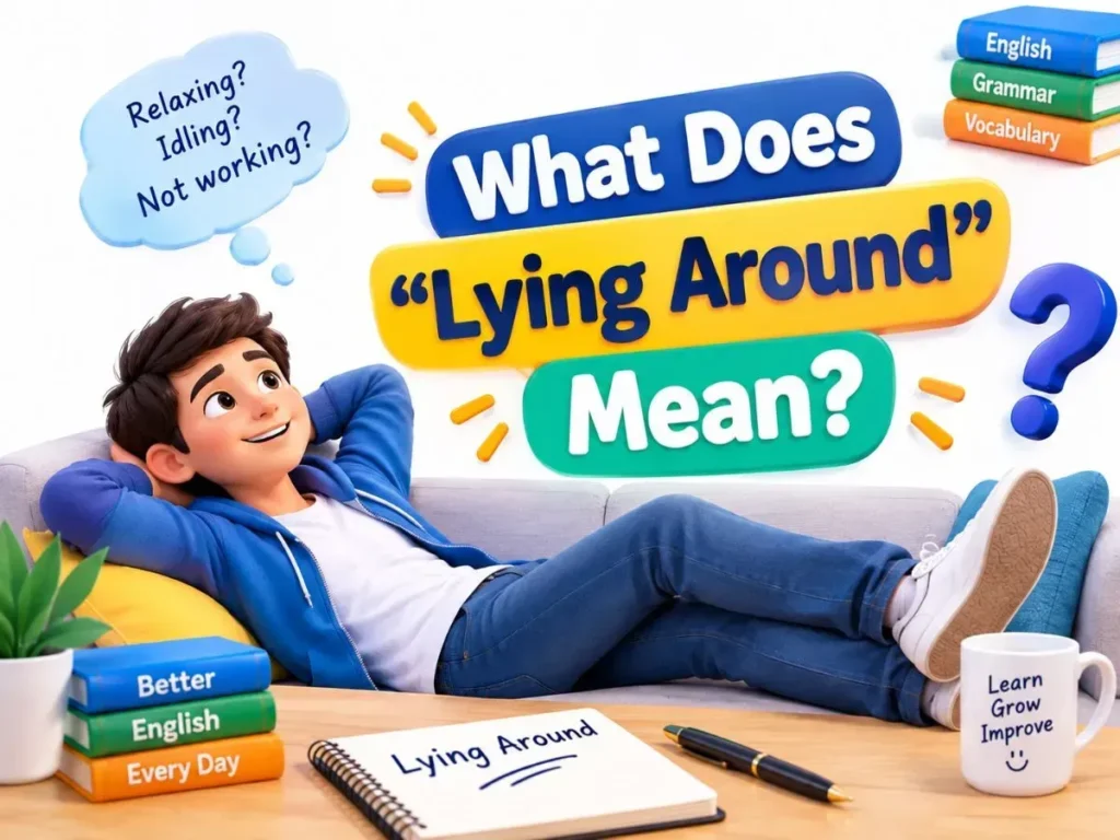 What Does “Lying Around” Mean?