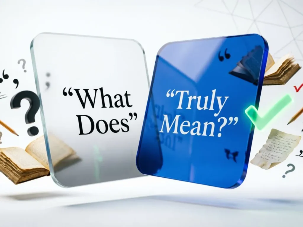 What Does Truly Mean?
