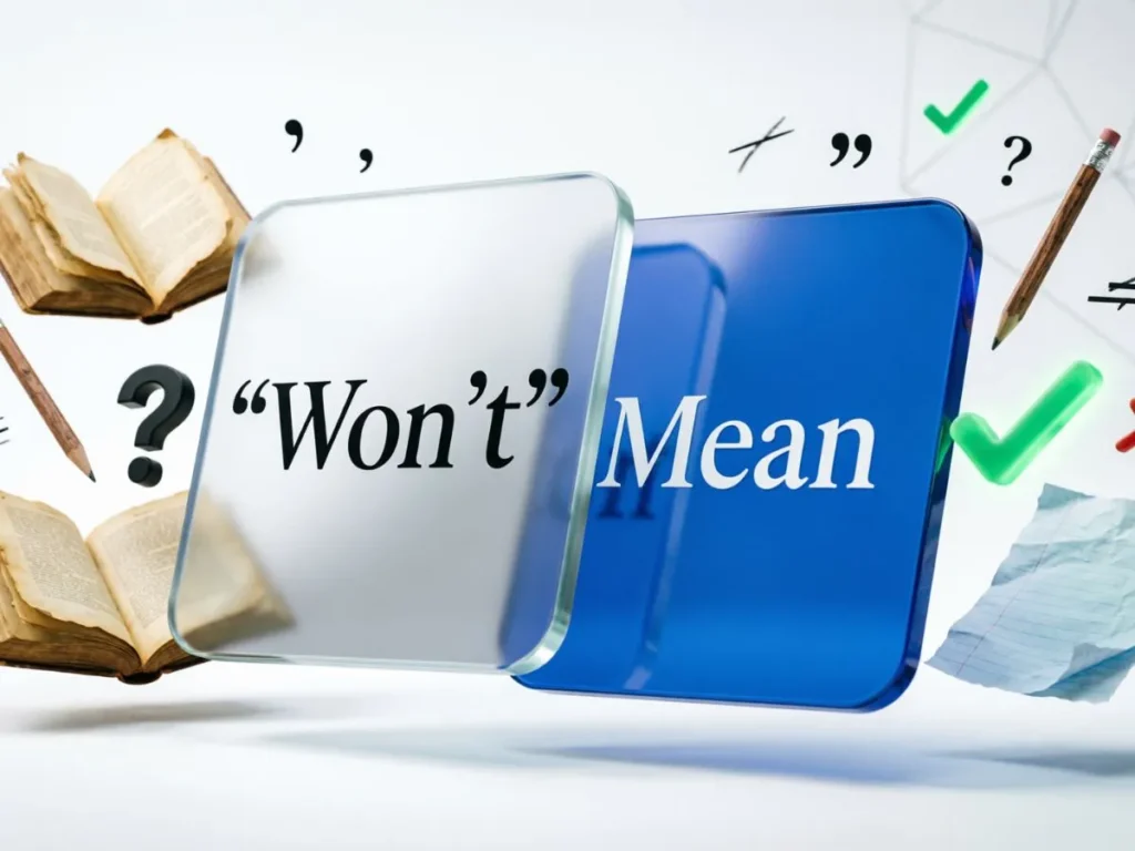 What Does “Won’t” Mean