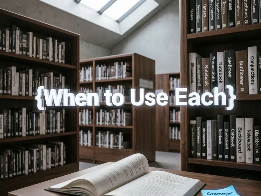 When to Use Each