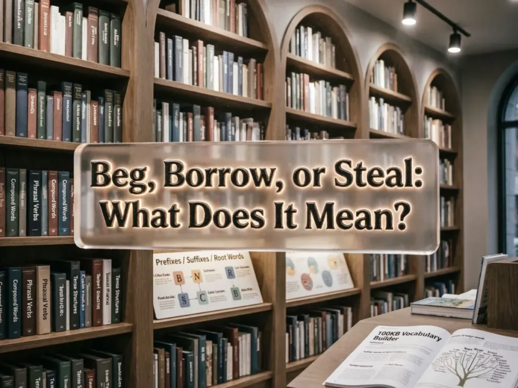 Beg, Borrow, or Steal: What Does It Mean?