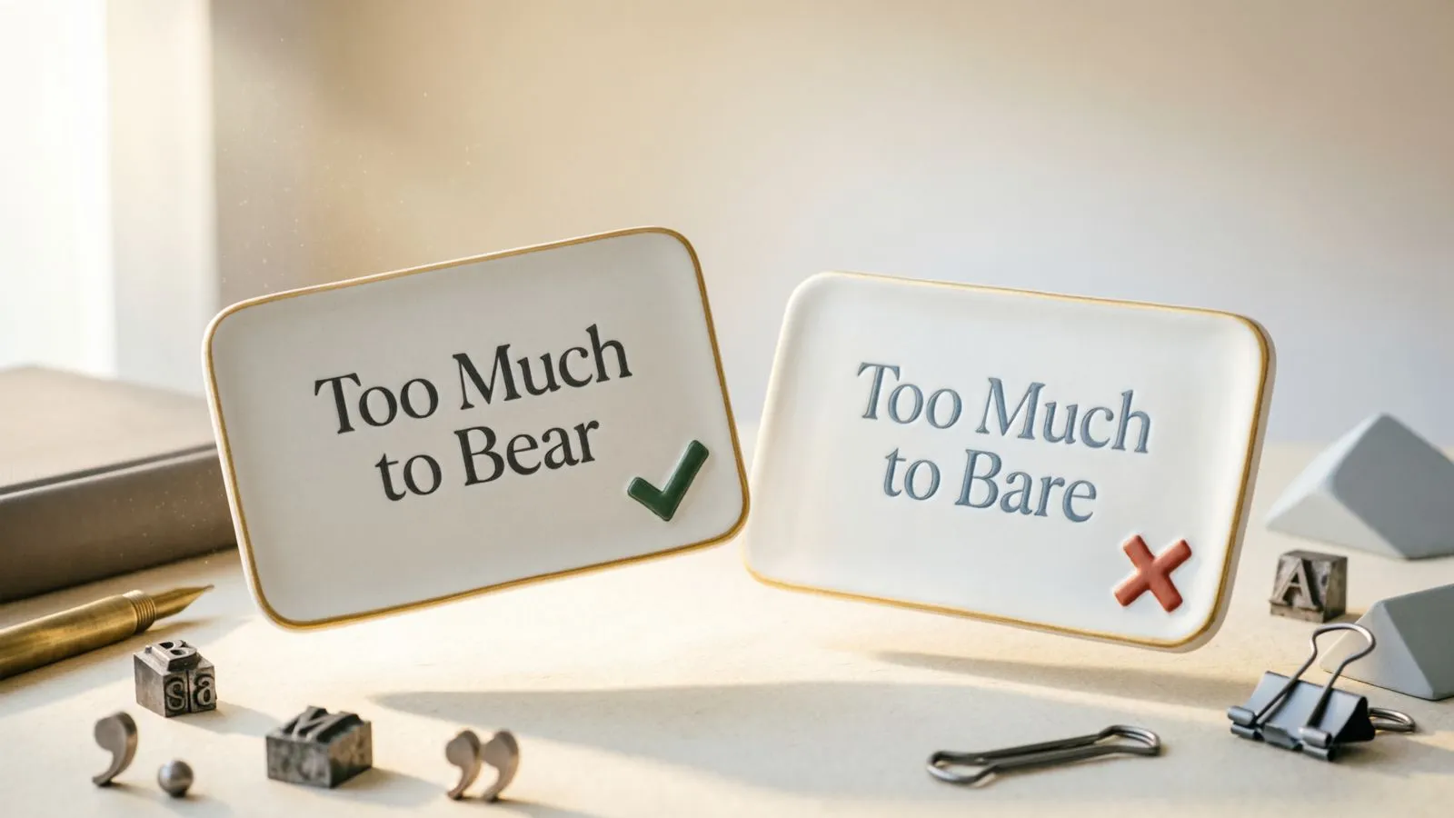 Too Much to Bear or Bare